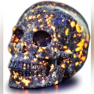 Natural Crystal Hand Carved Skull